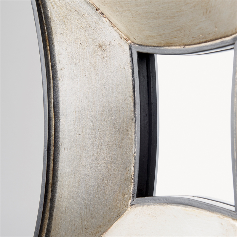 Mercana Ovallas 16.5x16.5 Star Brown Wood Frame Mirror