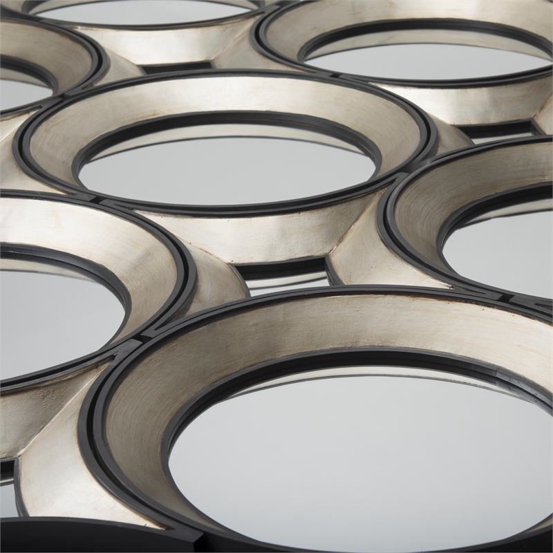 Mercana Ovallas 16.5x16.5 Star Brown Wood Frame Mirror