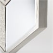 Mercana Cheveronna 36x12 Chevron Brown Wood Frame Mirror