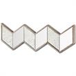 Mercana Cheveronna 36x12 Chevron Brown Wood Frame Mirror