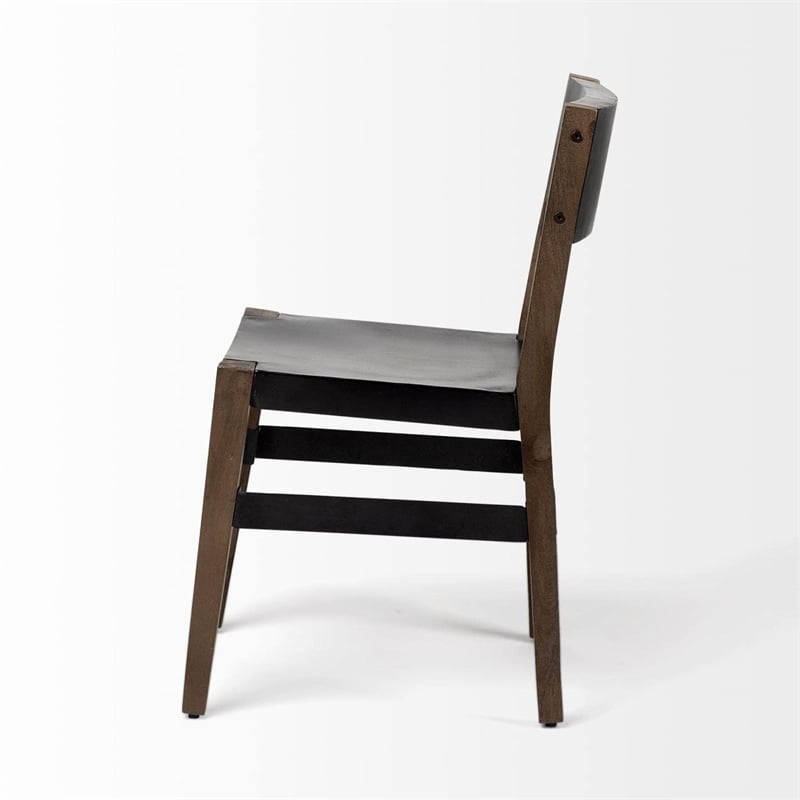 Mercana Nell I (Brown) Dining Chair with Solid Indian Mango Wood (Set of 2)