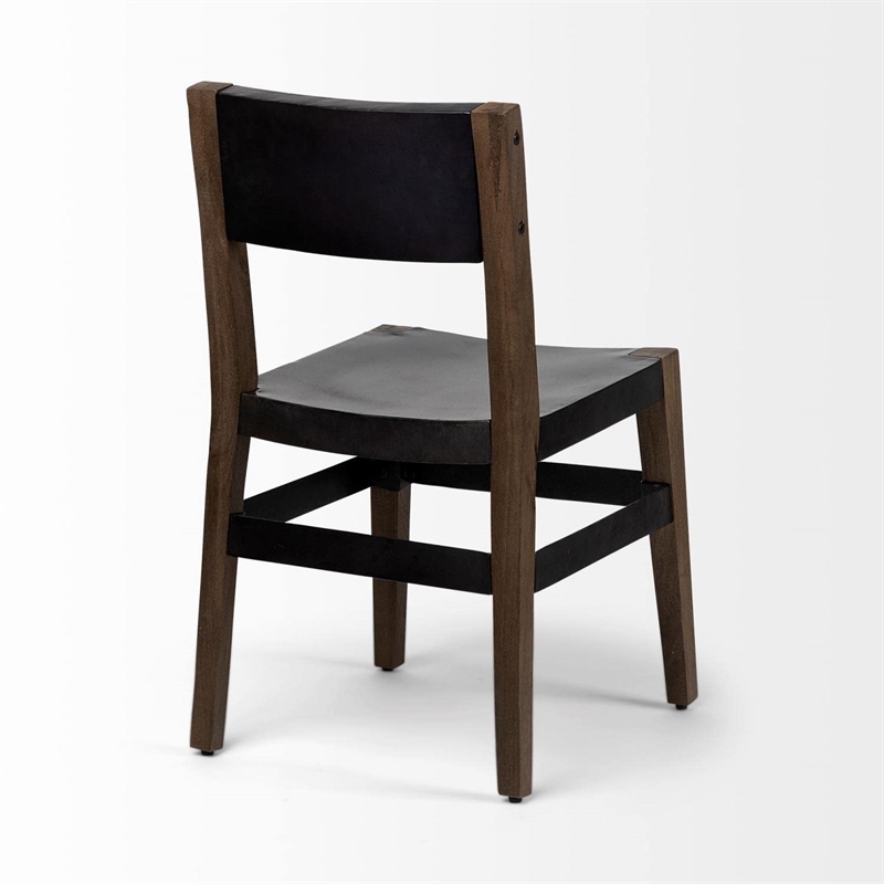 Mercana Nell I (Brown) Dining Chair with Solid Indian Mango Wood (Set of 2)