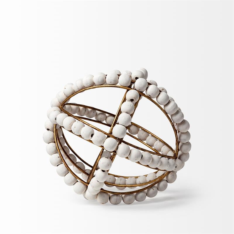 Mercana Espanlade I Metal Orb with Wood Beads - Thumbnail 4