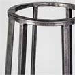 Mercana Bella Large Black Metal Cylindrical Cage Candle Holder Lantern