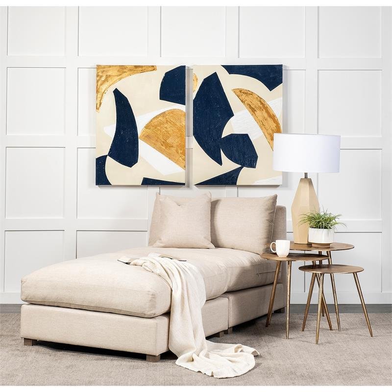 Mercana Reva III 16.3 x 17 Round Top Gold-Toned Cast Metal Accent Table