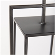 Mercana Albus II Small Black Metal Rectangular Table Candle Holder