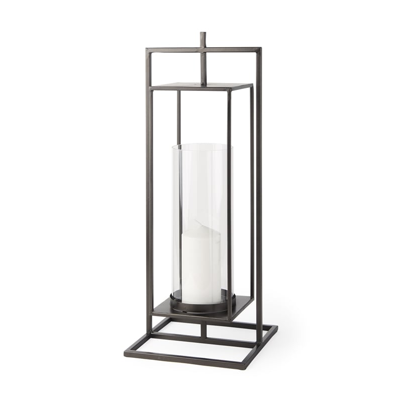 Mercana Albus I (Large) Black Metal Candle Holder