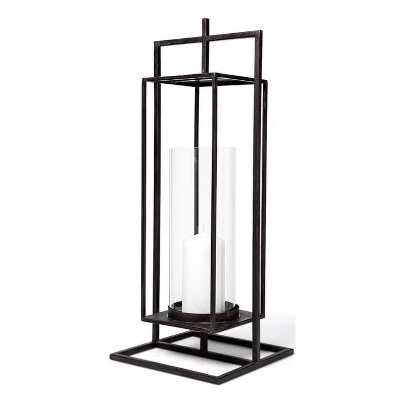 Mercana Albus I (Large) Black Metal Candle Holder