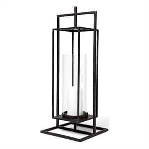 Mercana Albus I (Large) Black Metal Candle Holder