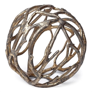 Mercana Sphaira Noir II (Large) Rustic Gold Metal
