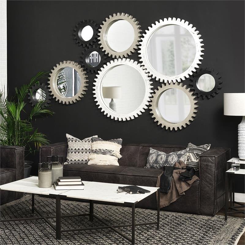 Mercana Beardell 18 x 18  Beige and Gray Fabric Decorative Pillow (cover only)