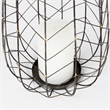 Mercana Petiole I Small Gold Toned Metal Table Candle Holder