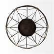Mercana Petiole I Small Gold Toned Metal Table Candle Holder