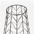 Mercana Petiole I Small Gold Toned Metal Table Candle Holder