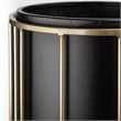 Mercana Pianta Metal Industrial Styled Planters in Black (Set of 2)