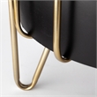 Mercana Pianta Metal Industrial Styled Planters in Black (Set of 2)