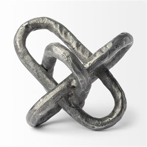 Mercana Wilhelm I Gray/Silver Metal Industrial Decorative Object (Small)