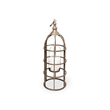 Mercana Gerson II Small Cage-Style Gold Metal Candle Holder Lantern
