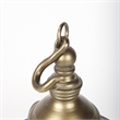 Mercana Gerson II Small Cage-Style Gold Metal Candle Holder Lantern