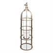 Mercana Gerson I Large Cage-Style Gold Metal Candle Holder Lantern