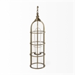 Mercana Gerson I Large Cage-Style Gold Metal Candle Holder Lantern