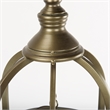 Mercana Gerson I Large Cage-Style Gold Metal Candle Holder Lantern