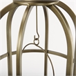 Mercana Gerson I Large Cage-Style Gold Metal Candle Holder Lantern