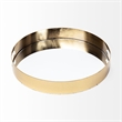 Mercana Serkis Gold Metal Mirrored Base Round Tray