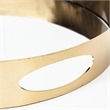 Mercana Serkis Gold Metal Mirrored Base Round Tray