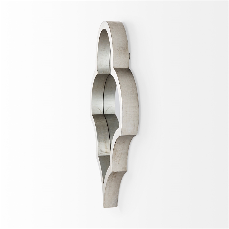 Mercana Geneva 23x34 White Wood Frame Mirror