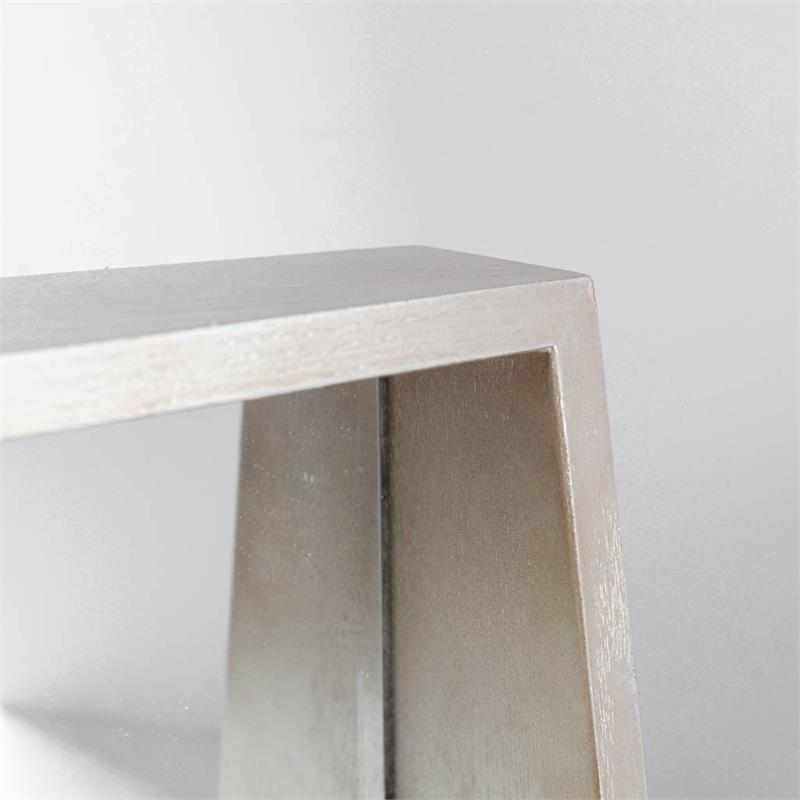 Mercana Barra Square Wall Mirror Shelf/Box in Champagne