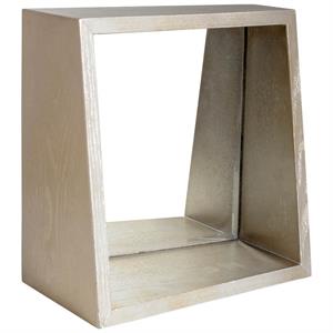 Mercana Barra Square Wall Mirror Shelf/Box in Champagne