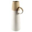 Mercana Hindley III Large Two-Toned White/Natural Ceramic Jug