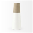 Mercana Hindley III Large Two-Toned White/Natural Ceramic Jug