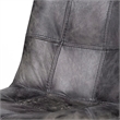 Mercana Horsdal Black Leather Seat Black Metal Frame Dining Chair