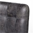 Mercana Horsdal Black Leather Seat Black Metal Frame Dining Chair