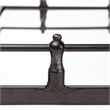 Mercana Christa Black Metal Mirrored Base Square Tray