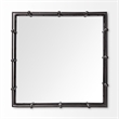 Mercana Christa Black Metal Mirrored Base Square Tray