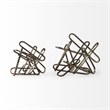 Mercana Henderson II Paperclip Inspired Gold Metal Decorative Object