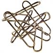Mercana Henderson II Paperclip Inspired Gold Metal Decorative Object