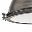 Mercana Bashaw I Metal Dome Pendant Light in Brown