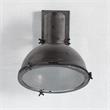 Mercana Taza 10.3x12 Gray Metal Dome Shade Wall Sconce