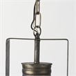Mercana Zaio 12.5x18.5 Gray Metal Caged Bulb Pendant Light