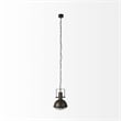 Mercana Zaio 12.5x18.5 Gray Metal Caged Bulb Pendant Light