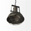 Mercana Zaio 12.5x18.5 Gray Metal Caged Bulb Pendant Light