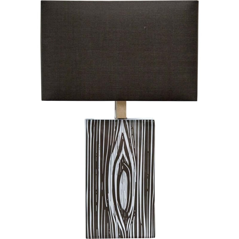 Mercana Maravilla III 11x17 Black/White Pattered Base Ceramic Wall Sconce