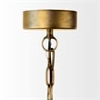 Mercana Capsa Metal Dome Pendant Light in Antique Gold and Silver Tones