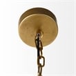 Mercana Capsa Metal Dome Pendant Light in Antique Gold and Silver Tones