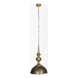 Mercana Capsa Metal Dome Pendant Light in Antique Gold and Silver Tones