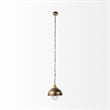 Mercana Dawson I 13x13.5 Silver Toned Metal Dome Pendant Light